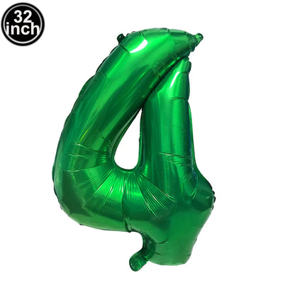 Blauer Ballon mit großen Zahlen, 32 Zoll, 0, 1, 2, 3, 4, 5, 6, 7, 8, 9, Geburtstag, Bachelorette-Luftballons, Figur, Golob-Party-Ballon-Dekoration