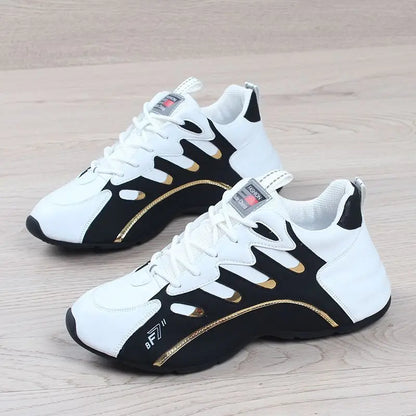 Luxury Men's Sneakers High Quality Leather Casual Shoes for Men Fashion All-match Sport Shoes Platform Comfor Men Running Shoes.