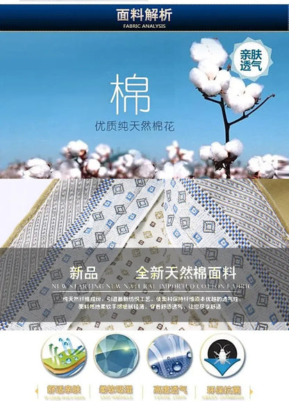 Smart Casual Pure Cotton Anti-Wrinkle High Waist Loose Baggy Straight Thicken Men Spring Autumn Solid Color Mid Casual Pants.