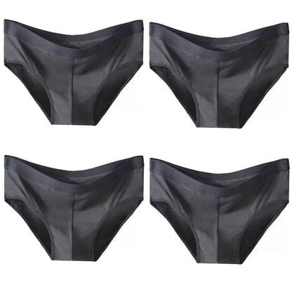 4pcs Mens Sexy Briefs Teenager Sport Underwears Plus Size Fat Men's Underpant Panties Students Breathable Fashion Casual Panties.