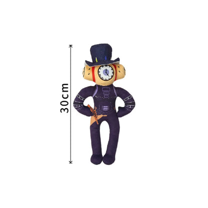 2025 new Skibidi Toilet Clockman Titan TV Man Speakerman Plush Horror Game Cartoon Stuffed Doll Kids Birthday Christmas Gifts.