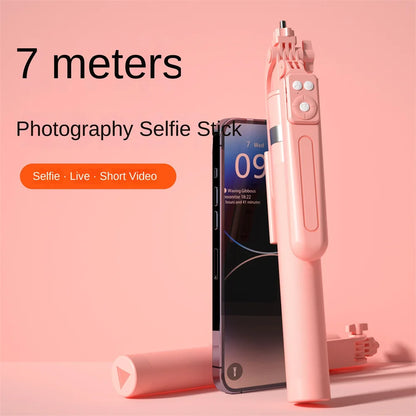 FGCLSY 1.7M selfie stick tripod with Light wireless remote control 360 ° rotation for smartphone video recording live streaming.
