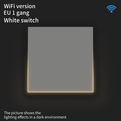 AVATTO Tuya WiFi/ZigBee EU Smart Licht Schalter 1/2/3/4Gang Taste Schalter mit Umgebungs Licht Funktioniert mit Alexa Google Home Alice.