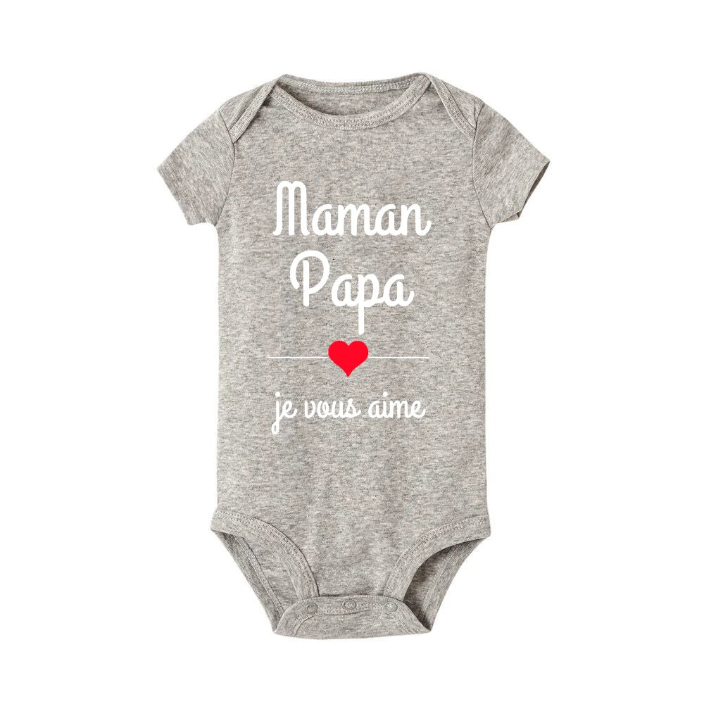 Mama Papa ICH Liebe Sie Baby Bodys Mütter Tag Infant Outfit Vatertag Neue Geboren Jungen Mädchen Kleidung Mütter Tag vatertag Geschenk.