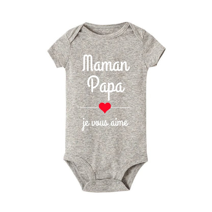 Mama Papa ICH Liebe Sie Baby Bodys Mütter Tag Infant Outfit Vatertag Neue Geboren Jungen Mädchen Kleidung Mütter Tag vatertag Geschenk.