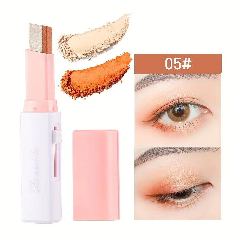 2 In 1 Pearly Highlighter Eyeshadow Stick Makeup Waterproof Long Lasting Glitter Eyeshadow Eyeliner Stick Eyes Makeup Cosmetics.