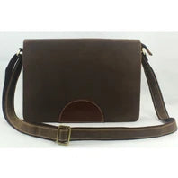 Vintage Military Canvas + Echtes Leder Herren Umhängetasche Sling Umhängetasche Tote Handtasche Herren Canvas Messenger Bag Freizeit.