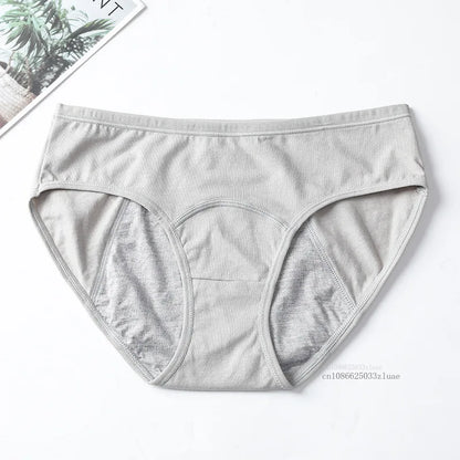 Menstrual Panties Leakproof Ladies Menstrual Pants Women's Cotton Briefs Teenager Student Mid Waist Panties for Menstruation
