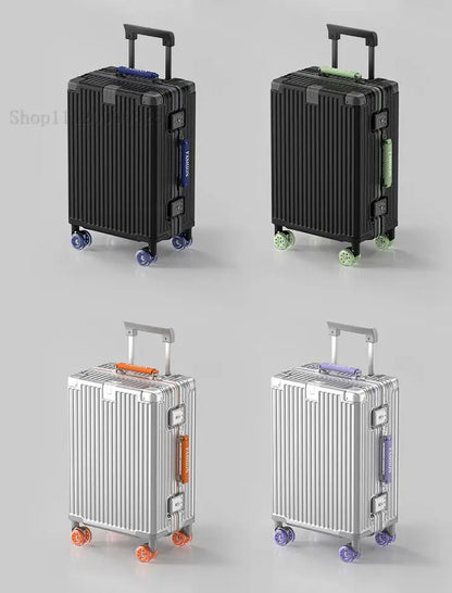 20-Zoll-Kompaktgepäck 26-Zoll-Trolley-Koffer mit großem Fassungsvermögen und Aluminiumrahmen für Männer und Frauen Reisekoffer