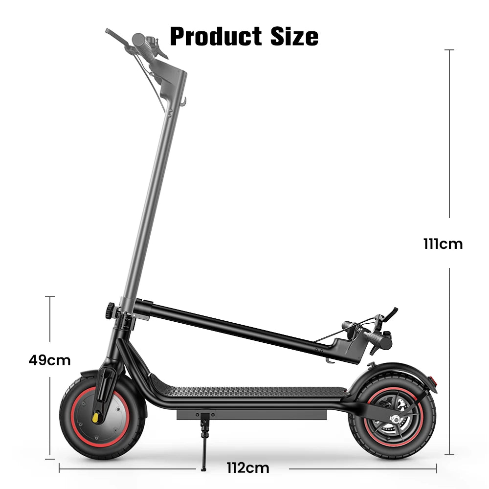 IScooter W6 Adult E-scooter 500W Motor 36V 7.8Ah Battery 35km/h Max Speed Support APP 30km Long Range City Electric Scooters.