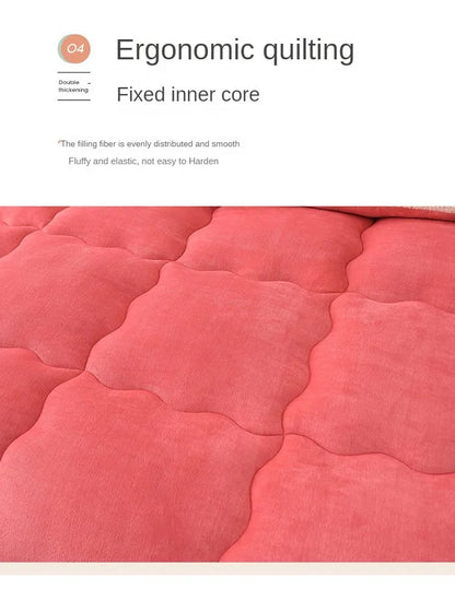 New Super Warm Lamb Wool Quilt Winter Thickened Cotton Quilt Warm Cotton Double sided Velvet Soft Extra Large Blanket.