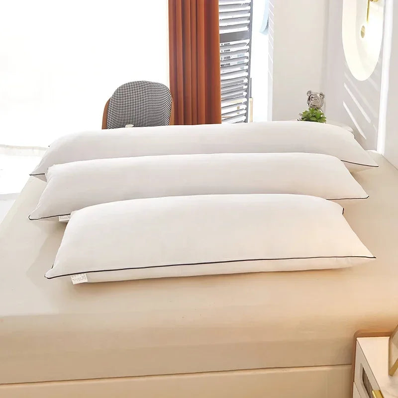 1pc White Pillow Core Home Bed Long Pillows подушки Washable Pillow Skin-friendly Neck Cushion almohadas para dormir.