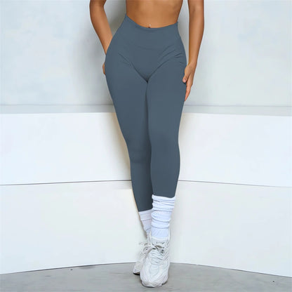 Women Candy Color Leggings For Women High Waist Yoga Legging Seamless Scrunch Bum Gym Leggings Workout Sports Tights.