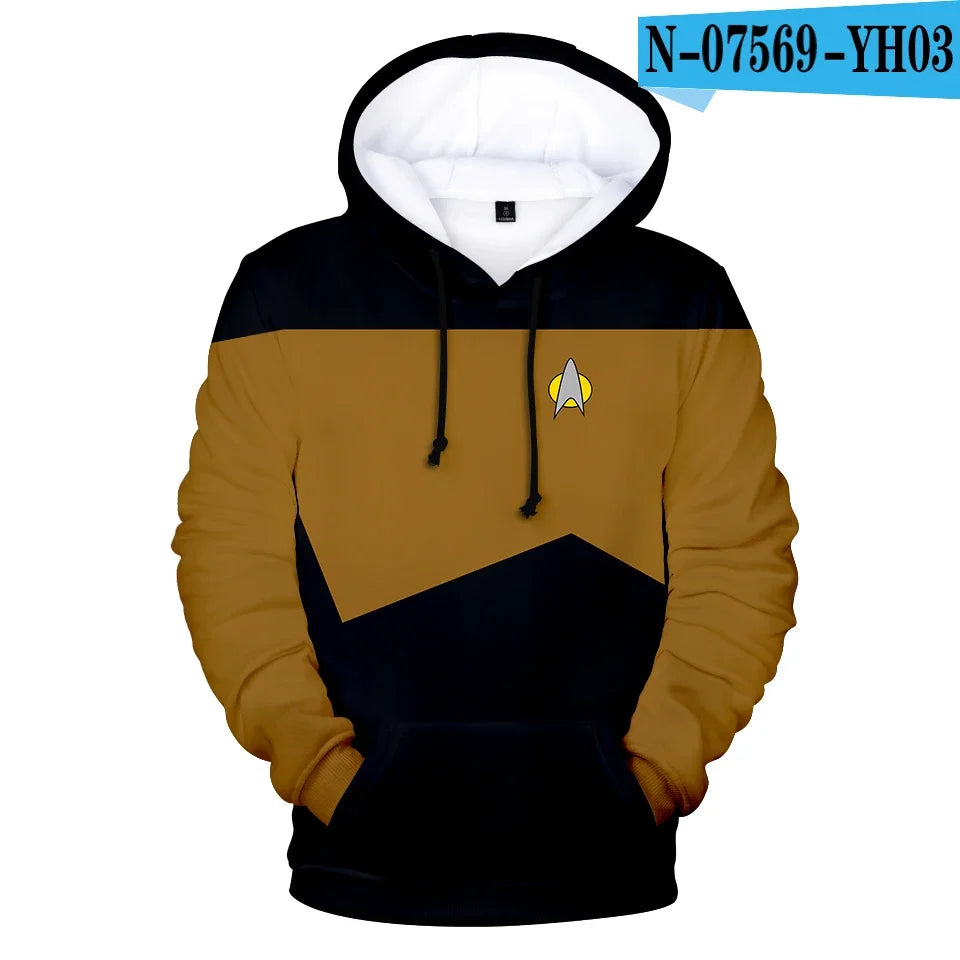 Hot Movie Hoodies Sweatshirts Fashion Long Sleeve Clothes Star trek cosplay hoodies Plus Size Men/Women streetwear Mens clothing.