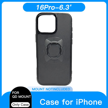 Twsit Lock Phone Case Holder MotorCycle Bicycle iPhone case Quick Lock Fit for Quad System Phone Mount/Holder 14 15 16 Pro Max