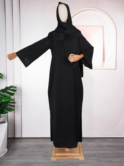 Abayas For Women Dubai Luxury 2025 African Muslim Fashion Dress Caftan Marocain Evening Party Dresses Boubou Robe Djellaba Femme.