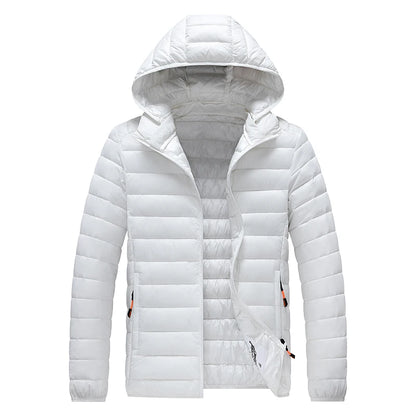 Men Parka Autumn Winter Warm Waterproof Jackets and Coats Mens Hooded Casual Outwear Detachable Hat Black Parkas Coat Male.