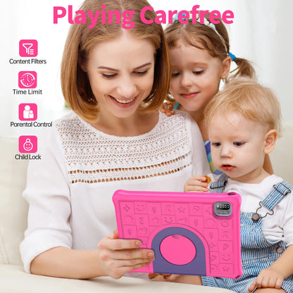 Pritom 10.1 Inch Kids Tablet Android 12 WIFI 6 Quad Core Processor 3GB RAM 64GB ROM YouTube with EVA Protective Case.