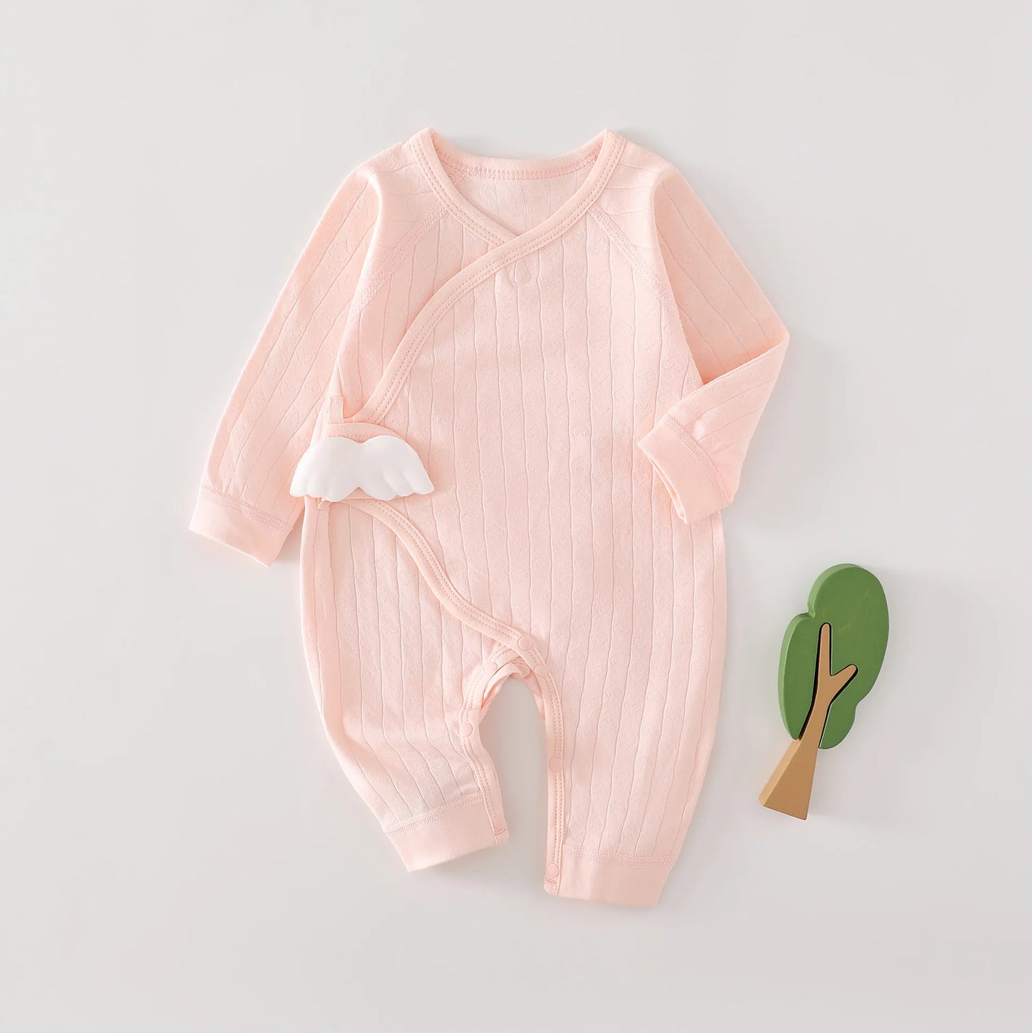 AYNIGIELL Frühling und Herbst 0-6 Monate Baby Strampler Neugeborene Mädchen Jungen 100 % Baumwolle Langarm Kleidung Säuglingsoverall