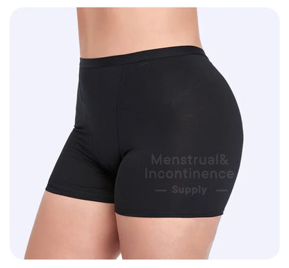 Bamboo Fiber Period Underwear for Women Anti-Leakage Breathable 4-Layer Reusable Menstrual Panties for Daily Use Sports.