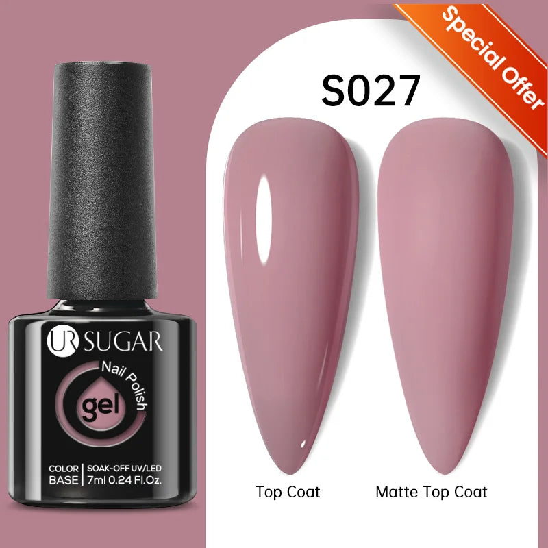 UR SUGAR 7/7.5ml Summer Blue Silver Gel Nail Polish Semi Permanent High Quality Soak Off UV LED Varnishes Nails Art Manicure