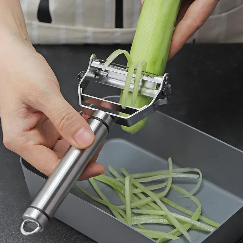 Multifunctional Stainless Steel  Kitchen Peeler Fruit Vegetable Potato Carrot Cucumber Grater Julienne Durable Vegetable Slicer.
