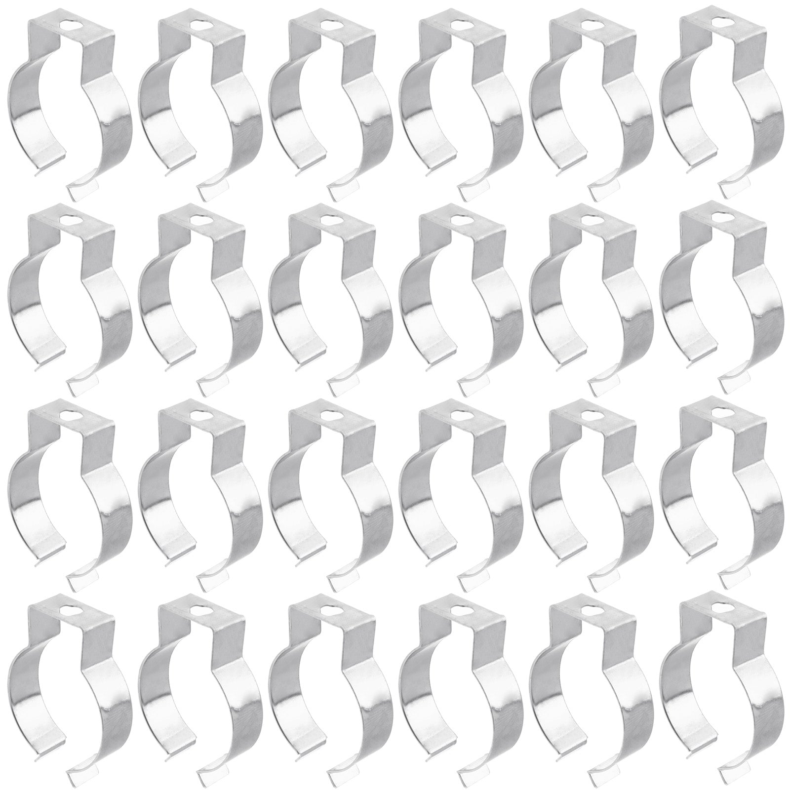 50pcs T8 U Clips Holder Bracket for LED Light Bulbs Fluorescent Tube Pipe Clamps Factory Fluorescent Lamps.