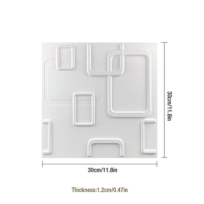 30x30cm 3D Wall Panel Geometric solid 3d Stone brick Living Room TV Background Decal Tile Mold 3D wall sticker bathroom kitchen