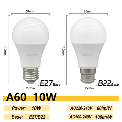 4PCS E27 B22 Basis Led-lampe 8W 18W 20W 24W Lampen Hight Lumen AC220V 230V 110V Licht Lampen für Home Derection Wohnzimmer Beleuchtung