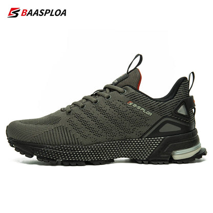 Baasploa Men Running Shoes Lightweight Sport Shoes for Men Mesh Breathable Casual Sneakers Non-Slip Outdoor New Arrival.