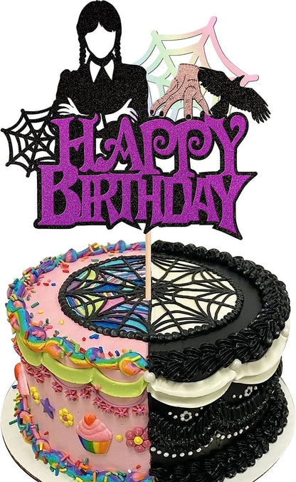 Halloween-Kuchenaufsatz, Geisterhandschloss, Spinnennetz, Kinder, alles Gute zum Geburtstag, Hochzeit, Party, Babyparty, Backen, Kuchen, Dessert, DIY-Dekoration