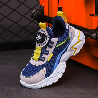 New Children Sports Shoes Boy Sneaker Black Mesh Summer Breathable Kids Casual Shoes Boy Running Tennis Running Sneaker