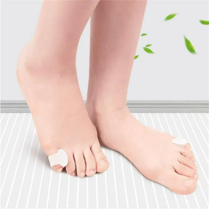 2pcs=1pair Separator Finger Feet Care Protector Silicone Toe Orthopedic Products Bunion Corrector Hallux Valgus For Pedicure.