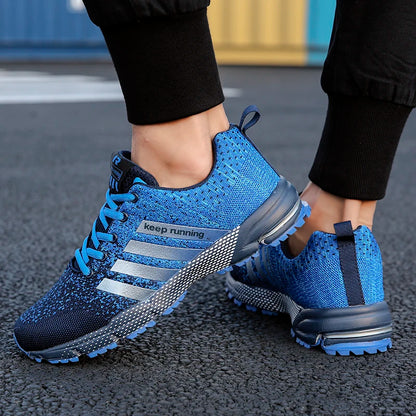 Men Running Shoes Fashion Couple Sneakers Breathable Casual Sport Shoes Outdoor Walking Jogging Tennis Shoes Athletics Plus Size