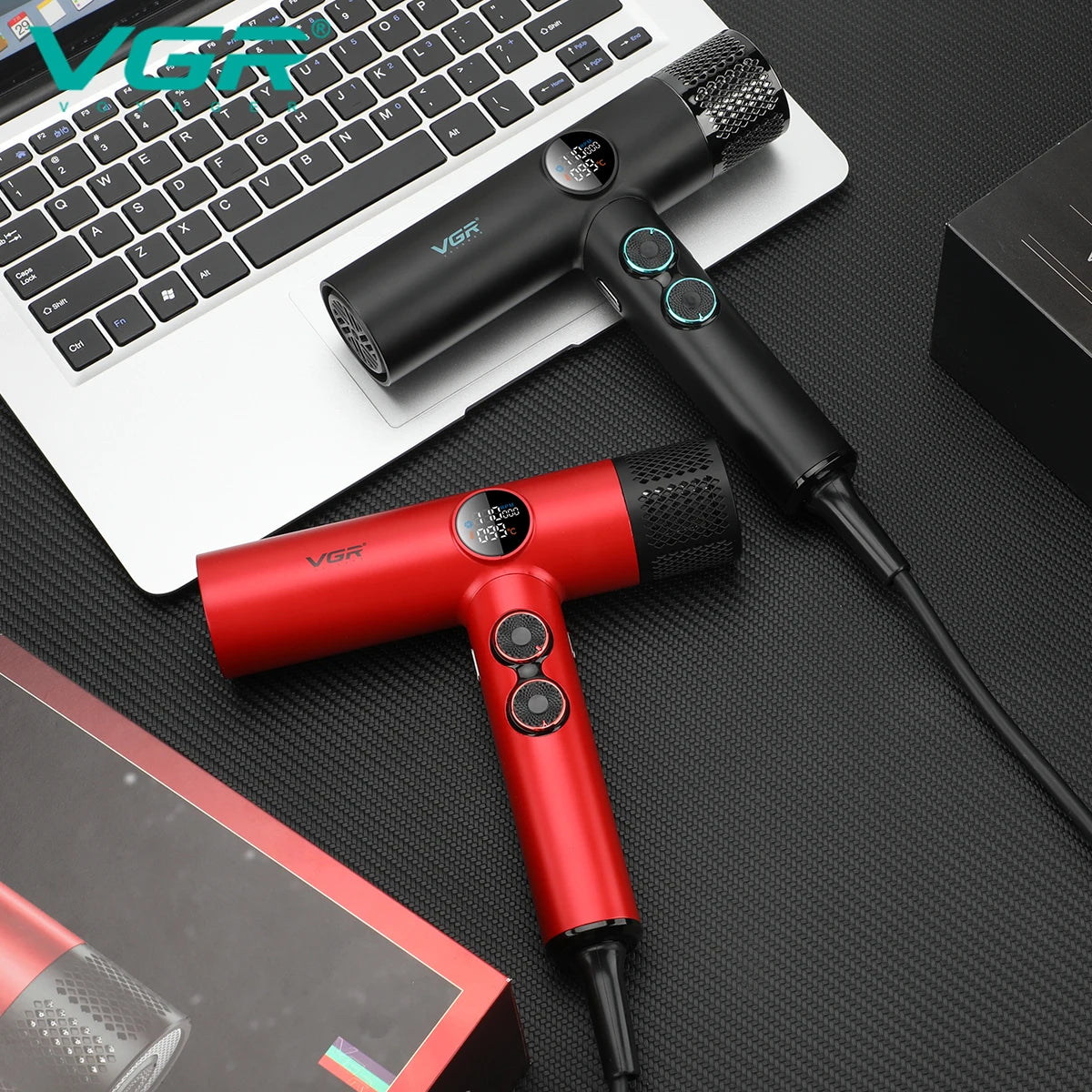 VGR Hair Dryers Professional Air Blower Negative Ion Hair Dryer 110000 RPM Hair Dryer Machine BLDC Motor Barber Salon V-401.