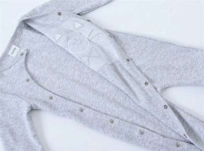 Herbst Langarm Baby Stram pler 100% Baumwolle einteilig Neugeborene Kleidung cool Bär Design 0-12m Kostüm