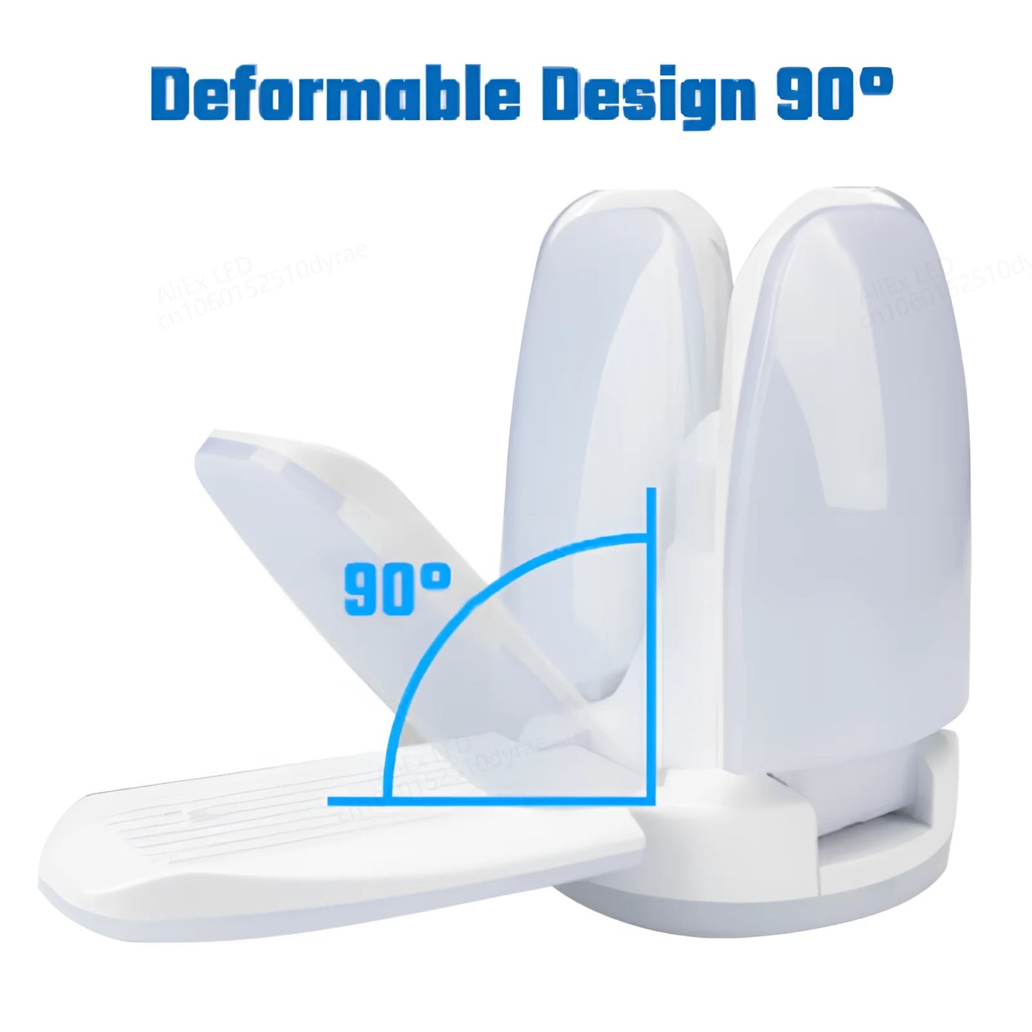 60W 100W E27 Led-lampe Fan Blade Timing Lampe 220V 110V Faltbare Led Industrielle Glühbirne Lampe für Home Decke Licht Garage Licht.