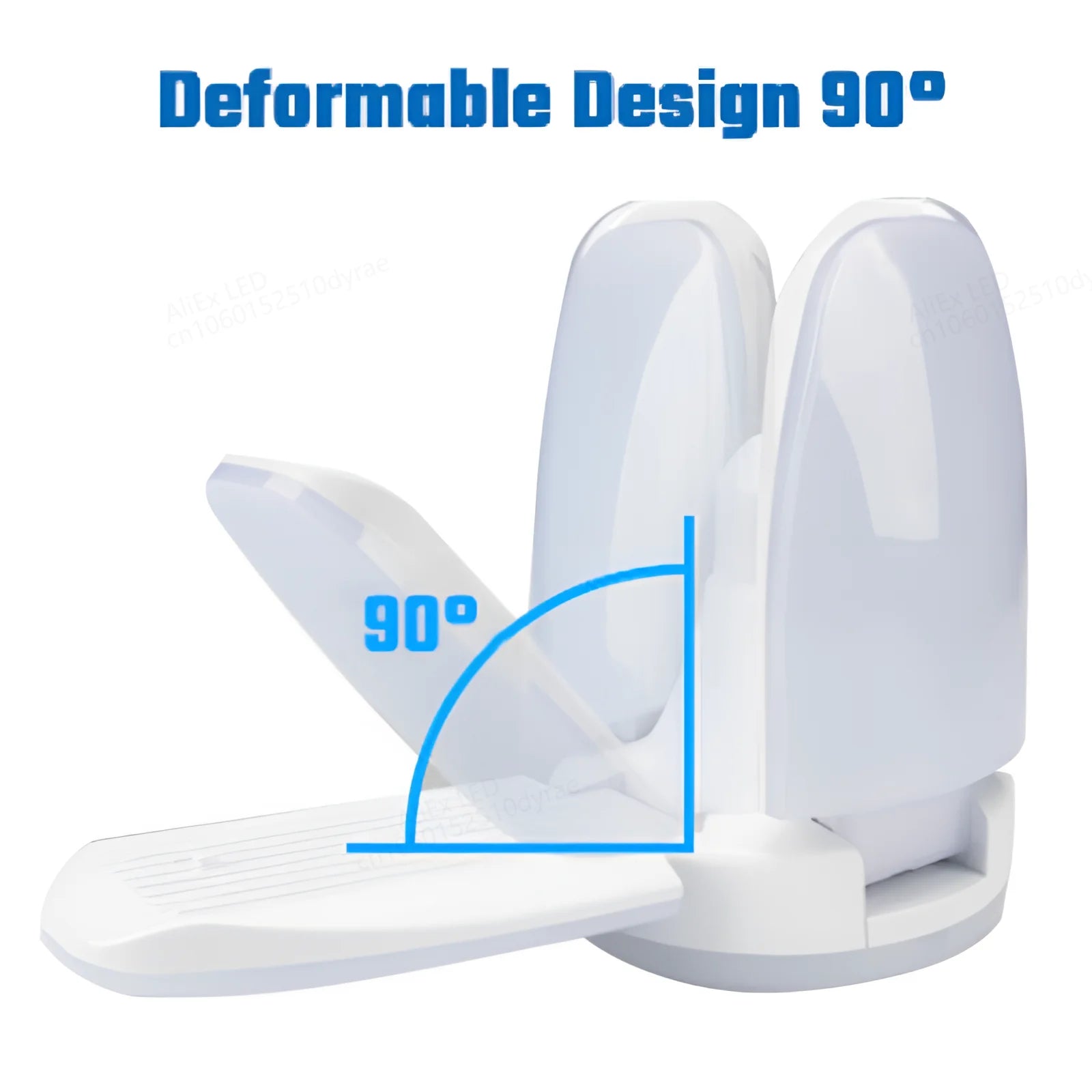 60W 100W E27 Led-lampe Fan Blade Timing Lampe 220V 110V Faltbare Led Industrielle Glühbirne Lampe für Home Decke Licht Garage Licht.