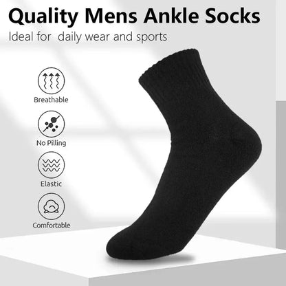 10/5/3MEN'S Mid-calf Socks Cotton Socks for All Seasons, Solid Colour and Versatile.