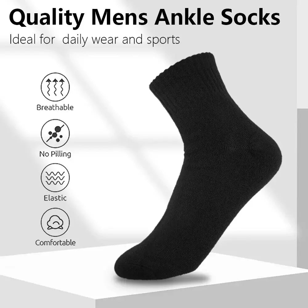10/5/3MEN'S Mid-calf Socks Cotton Socks for All Seasons, Solid Colour and Versatile.