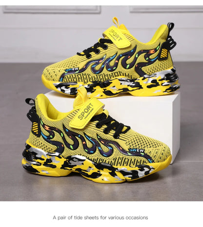 Boys Running Shoes 2022 Design Children Sneakers Mesh Kids Casual Sneakers 7-12 Years Children Sneakers for Boys.