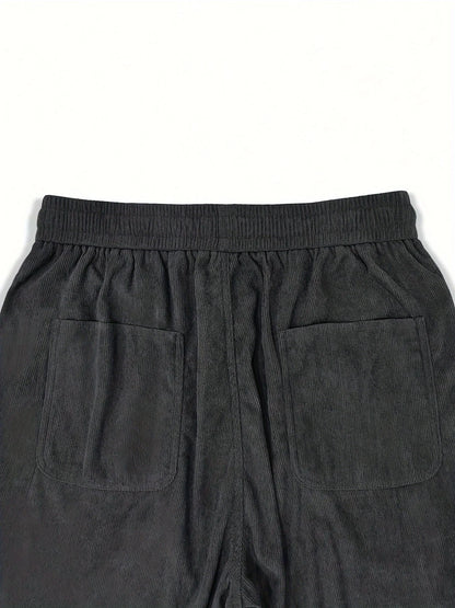 Corduroy pants men clothing Sweatpants Loose-Fit Casual Pants man baggy hosen Regular Length Trousers men cargo pants women.