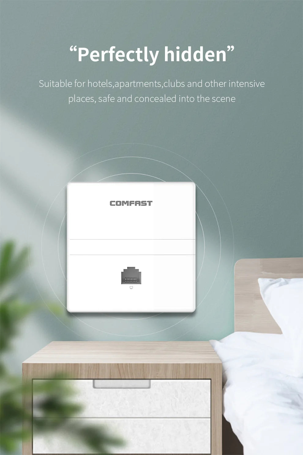 COMFAST Full Wifi Seamless Roaming Kit 1 Gigabit Inteligent Flow Control Router POE Port Gateway+4pcs 1200Mbps Wall Access Point