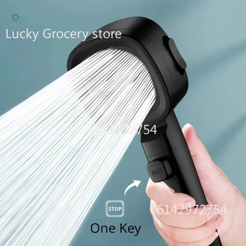 New High Pressure Shower Head 3 Modes Adjustable Filter Shower Head Set Smart Bathroom Shower Head Accessories Sprayer 2025