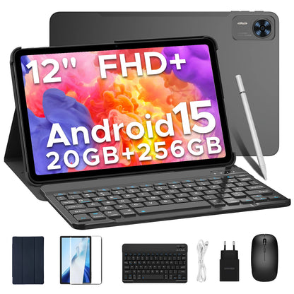 DOOGEE T36 Smart Tablet PC Android 15 12'' Display 32GB RAM (8GB+24GB) 256GB Unisoc T620 Octa Core 8800mAh Battery Widevine L1.