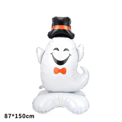 2025 Halloween Große Stehende Ballonbasis Skelett Kürbis Geisterbaum Halloween Aufblasbare Luftballons Partydekorationen Zubehör.