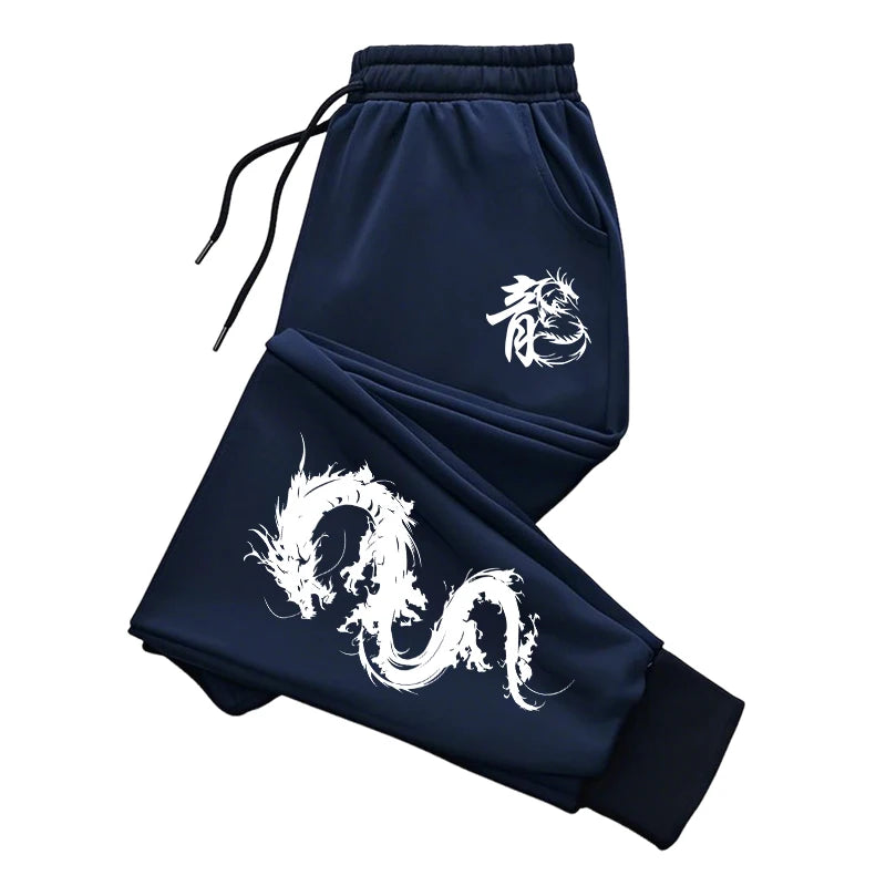 Chinese Dragon Tracksuit Hooded Sweatshirt Sweatpants City Vibe Hoodie 2 Piece Set Autumn Winter Men's Daily Casual Sport Outfit.
