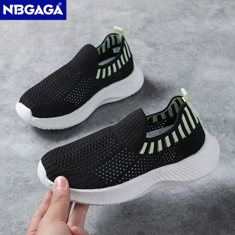 Children's Boys Lightweight Casual Shoes Soft-soled Breathable Kids Girls Sports Walking Sneaker Non-slip Tennis.
