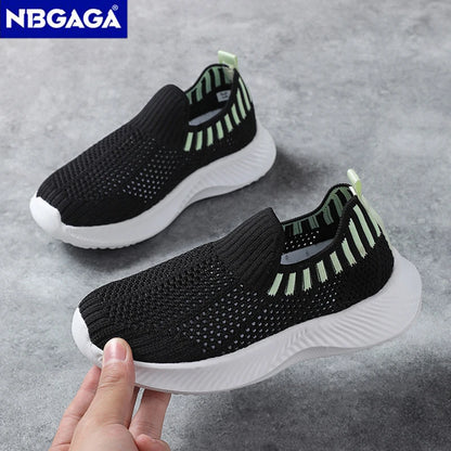 Children's Boys Lightweight Casual Shoes Soft-soled Breathable Kids Girls Sports Walking Sneaker Non-slip Tennis.