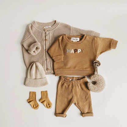 2024 Spring Fashion Baby Clothing Baby Girl Boy Clothes Set Newborn Sweatshirt + Pants Kids Suit Outfit Costume Sets Accessories.